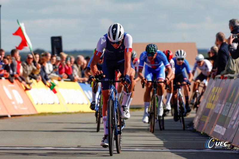 2023 UEC Road European Championships - Drenthe - Under 23 Men's Road Race - Coevorden - Col Du VAM 108 km - 22/09/2023 - Paul Magnier (France) - photo Luca Bettini/SprintCyclingAgency?2023